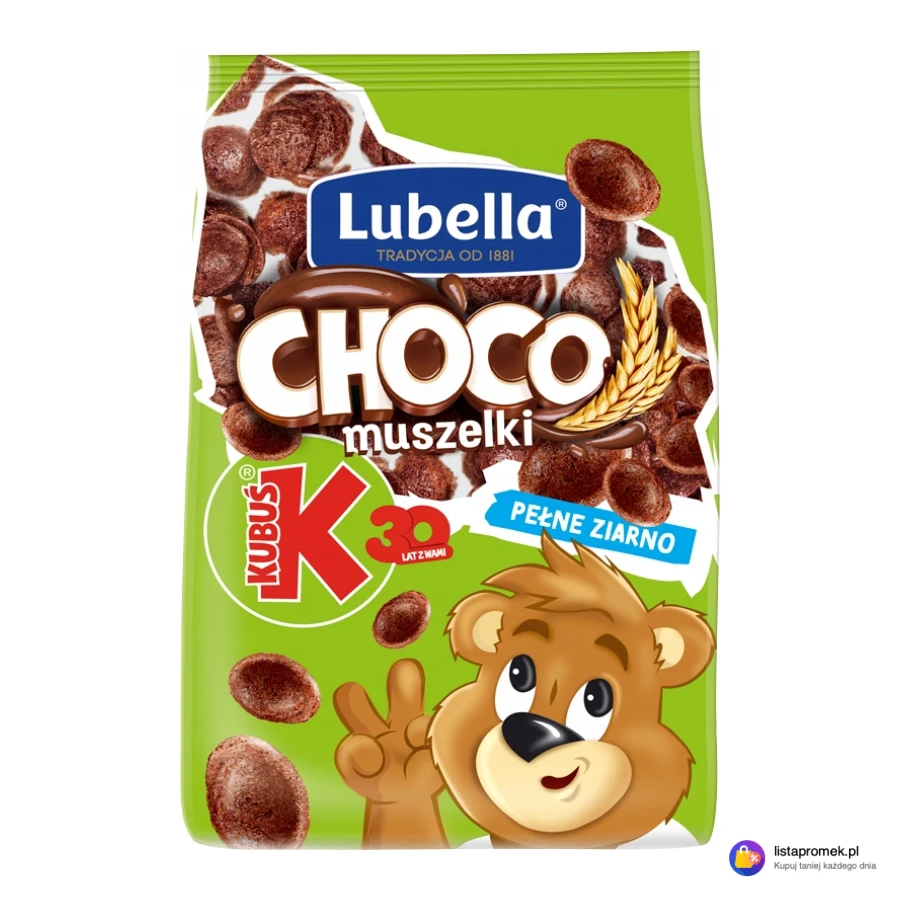 Płatki śniadaniowe Choco Muszelki Lubella/Kubuś