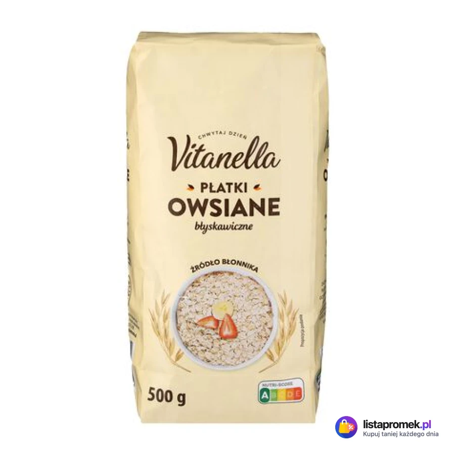 Płatki owsiane Vitanella, różne rodzaje