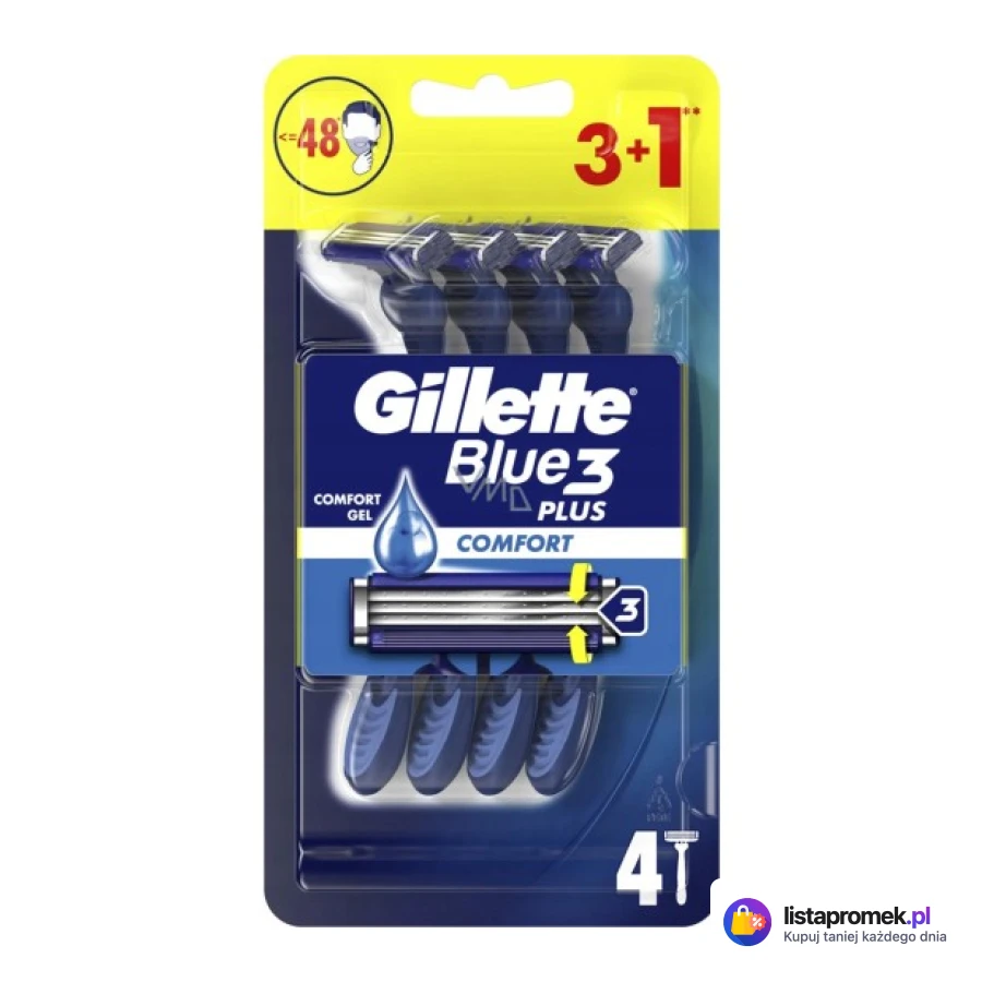 Maszynki do golenia Gillette Blue3, 4 szt.