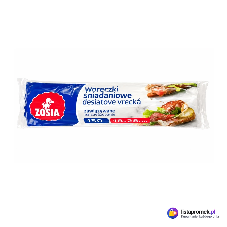 Woreczki śniadaniowe Zosia, 150 szt.