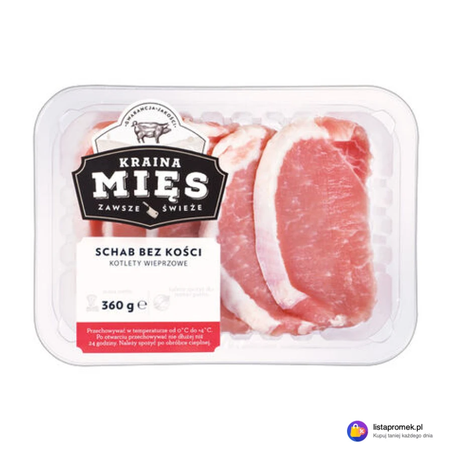 Schab wieprzowy bez kości porcjowany