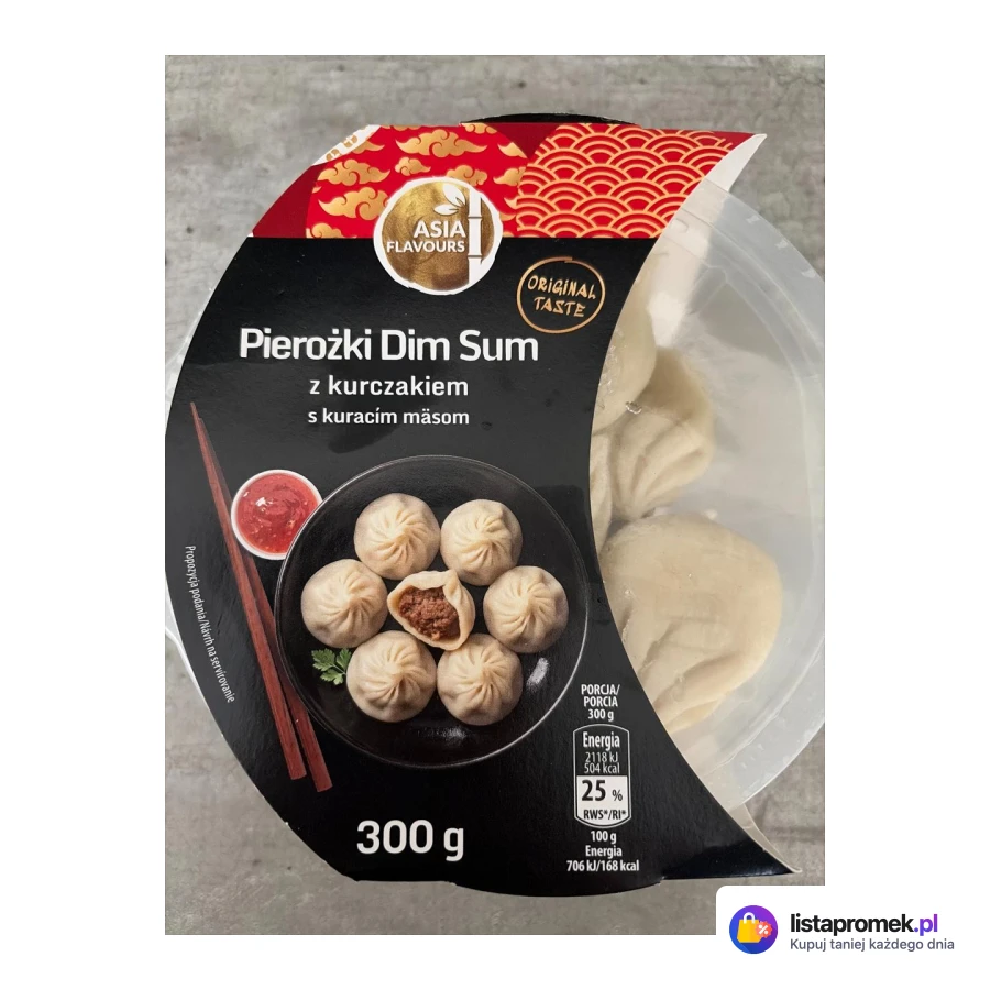 Pierożki Dim Sum z kurczakiem i grzybami mun