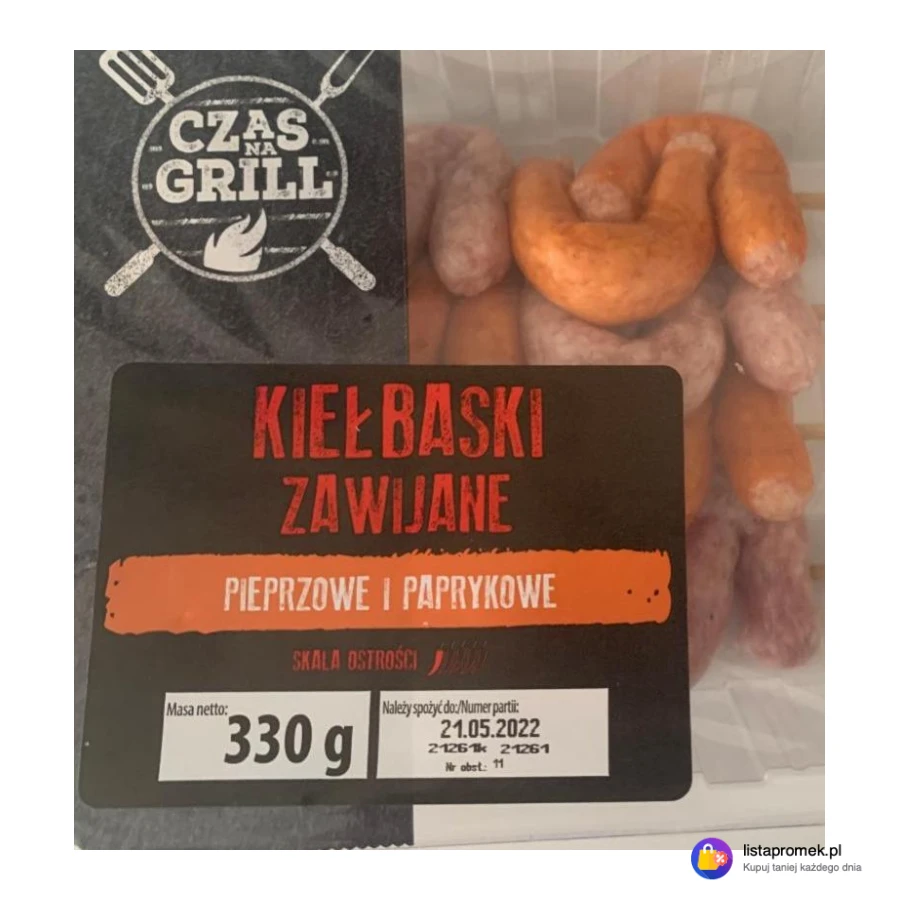 Kiełbaski zawijane na patyku