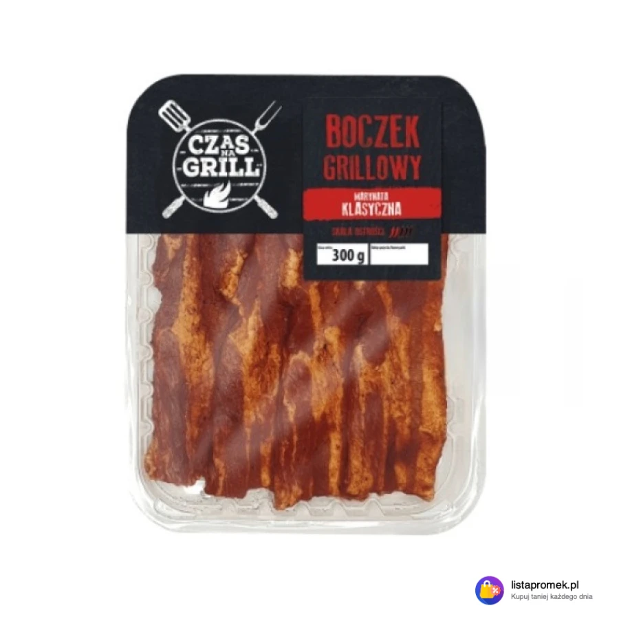 Boczek grillowy w marynacie klasycznej w plastrach