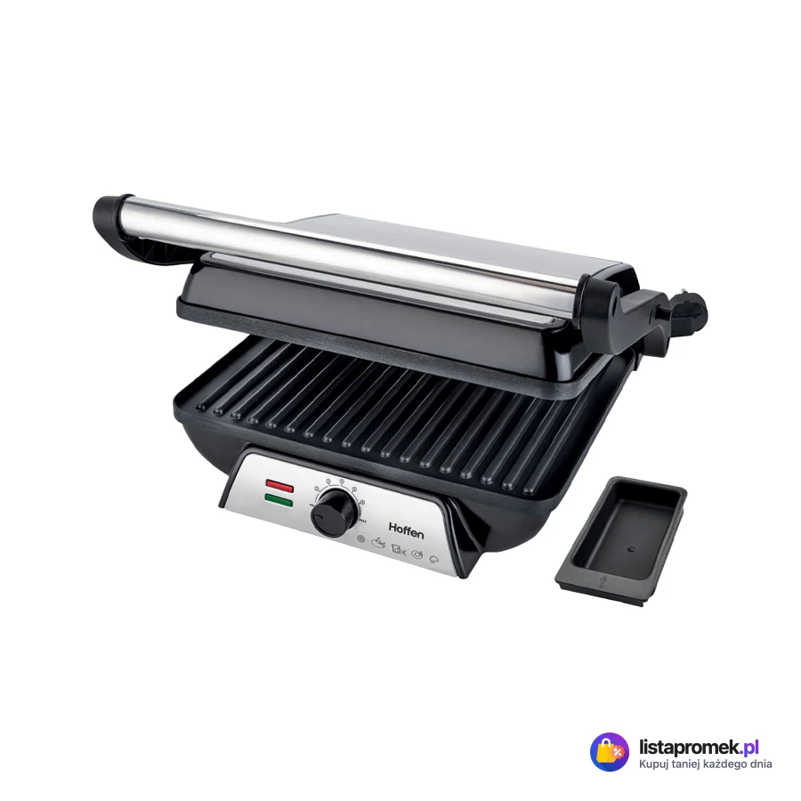 Grill elektryczny kontaktowy czarny