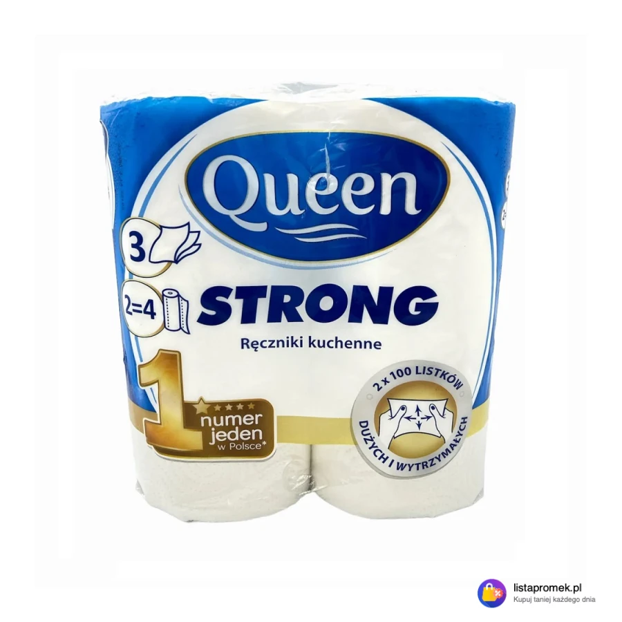 Ręczniki papierowe Queen Strong, 2=4 rolki