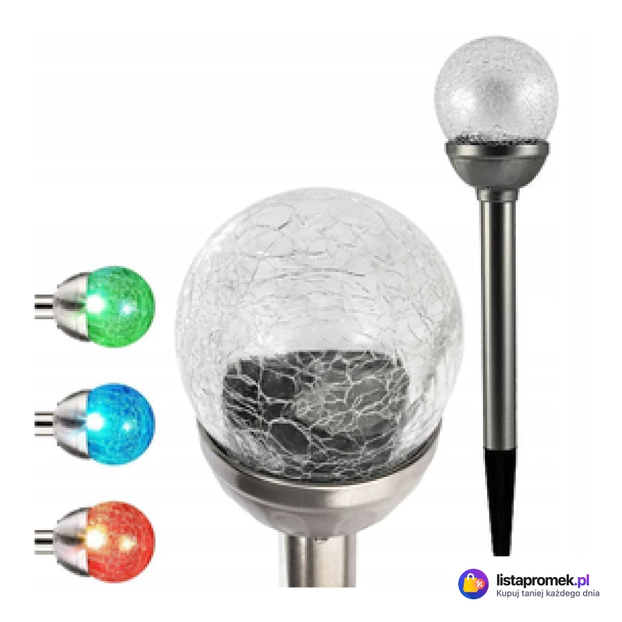 Zestaw lampek solarnych Goldlux kula, 10 cm, 10 sztuk