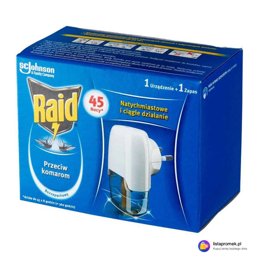 Urządzenie elektryczne z płynem Raid