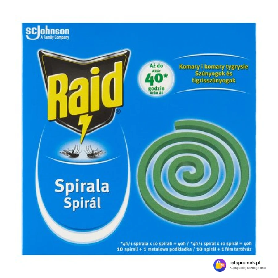 Spirala przeciw komarom Raid