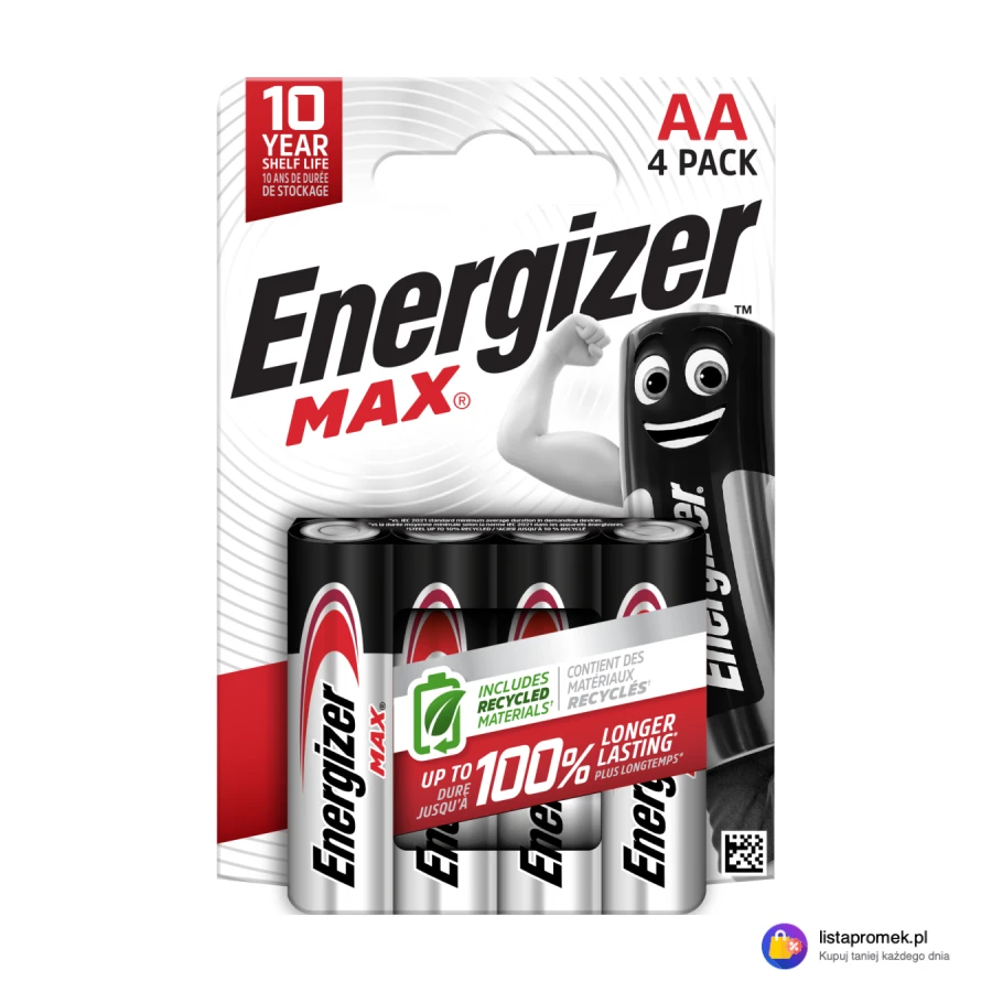 Baterie Energizer Max AA/AAA, 6 szt. lub Baterie Energizer CR2025/A76, 4 szt.