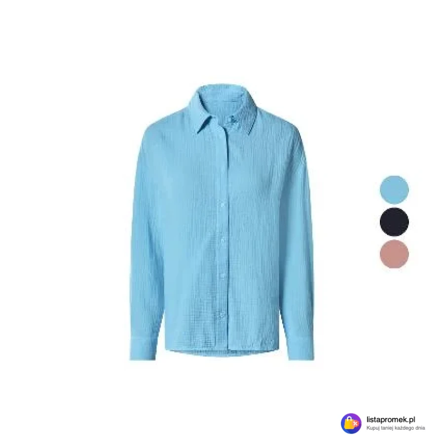 Bluzka muślinowa damska z bawełny