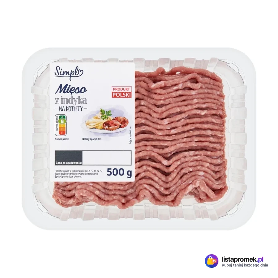 Mięso mielone z indyka na kotlety