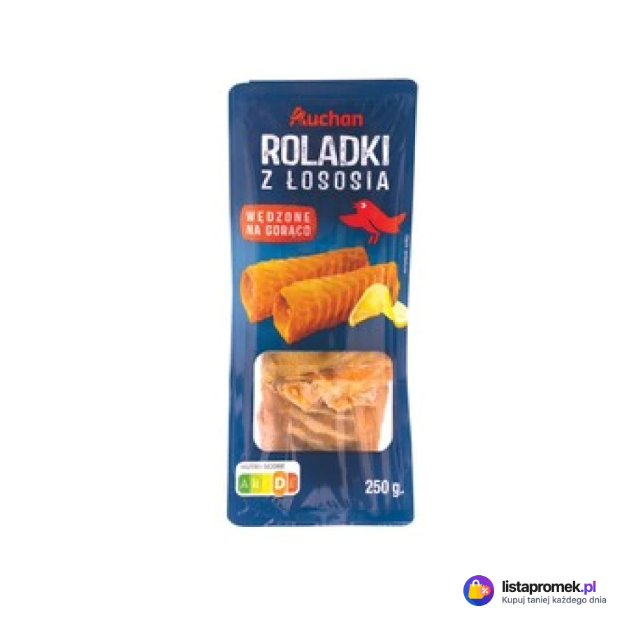Roladki z łososia wędzone na gorąco