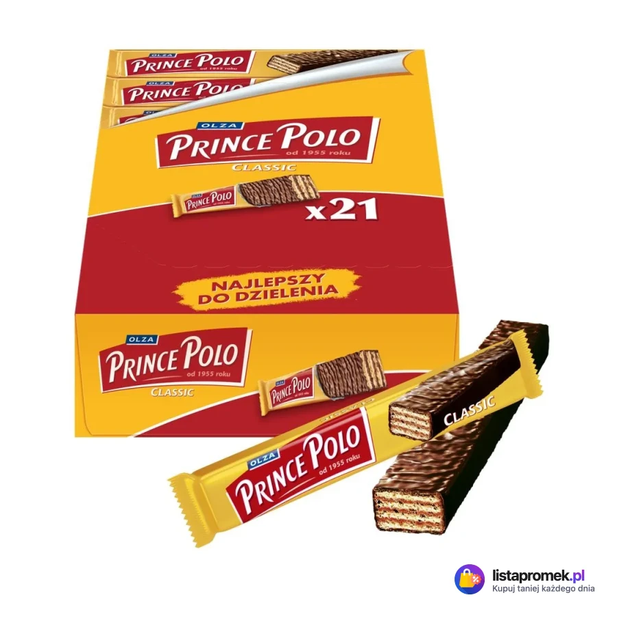 Wafelki Prince Polo Classic, 21 x 17,5 g