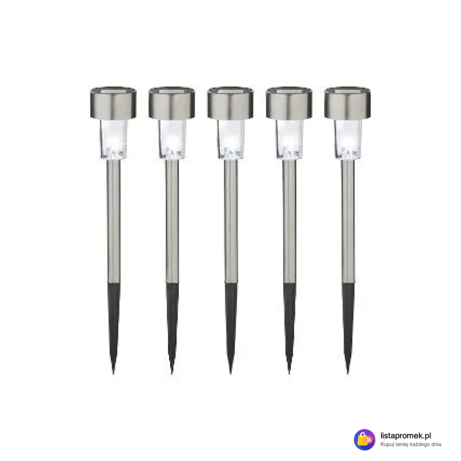 Zestaw 5 lamp solarnych LED