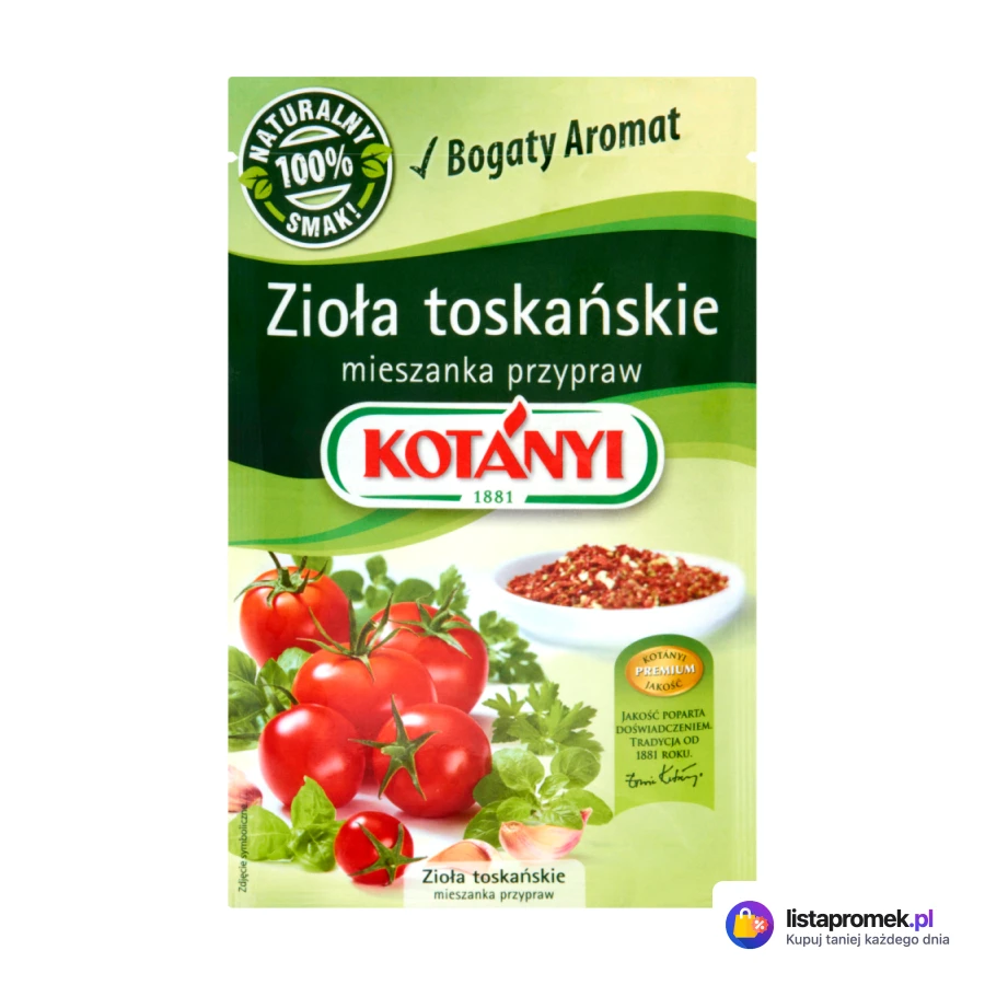 Przyprawy, zioła lub mieszanki przypraw, różne rodzaje