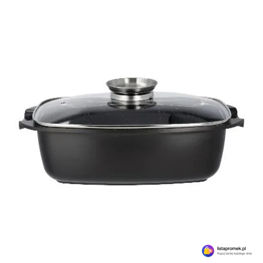 Brytfanna z odlewu aluminiowego z pokrywką