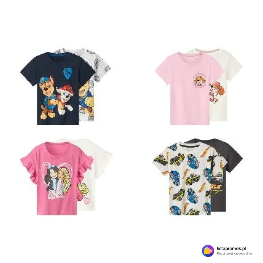Zestaw 2 T-shirtów dziecięcych z bawełny