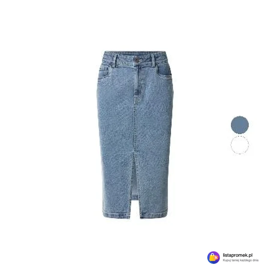 Spódnica jeansowa z bawełną