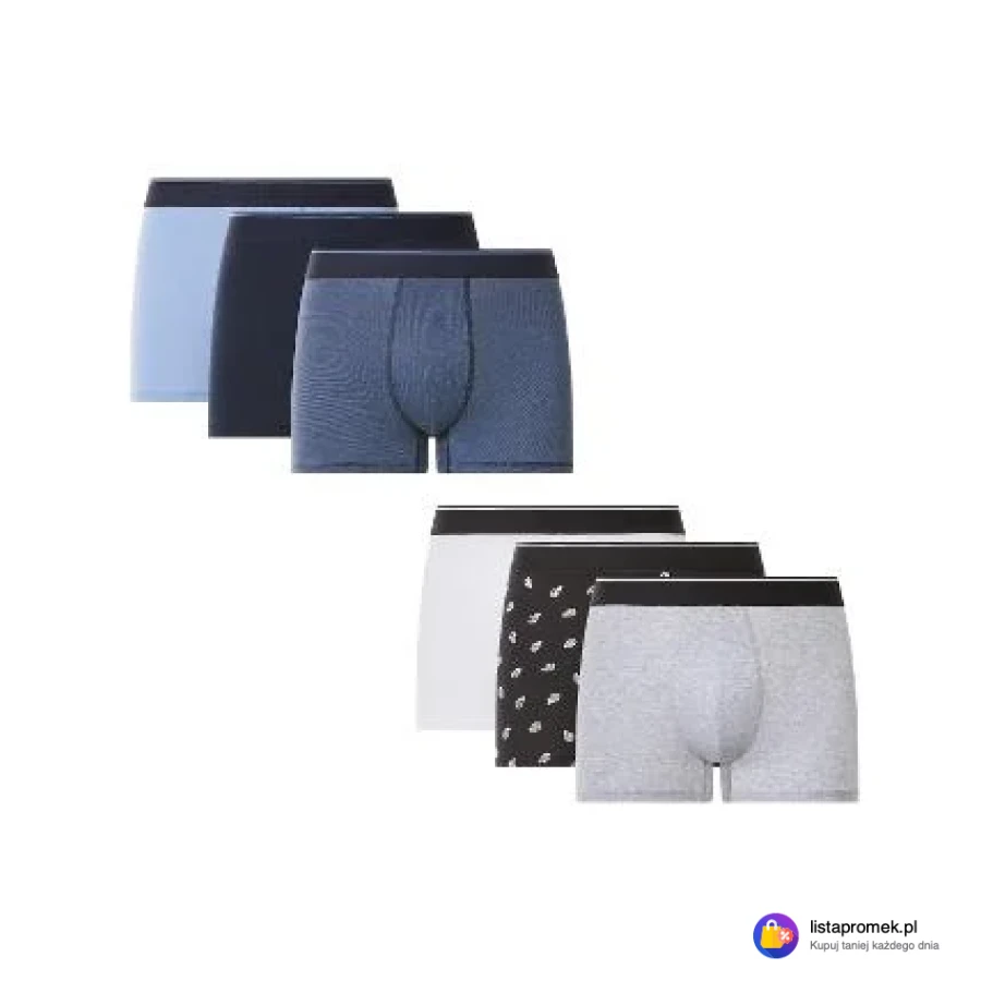 Bokserki męskie z bawełną, 3 pary
