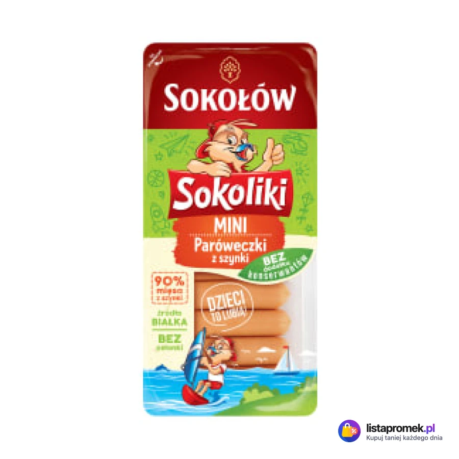 Sokoliki, paróweczki z szynki, długie lub krótkie