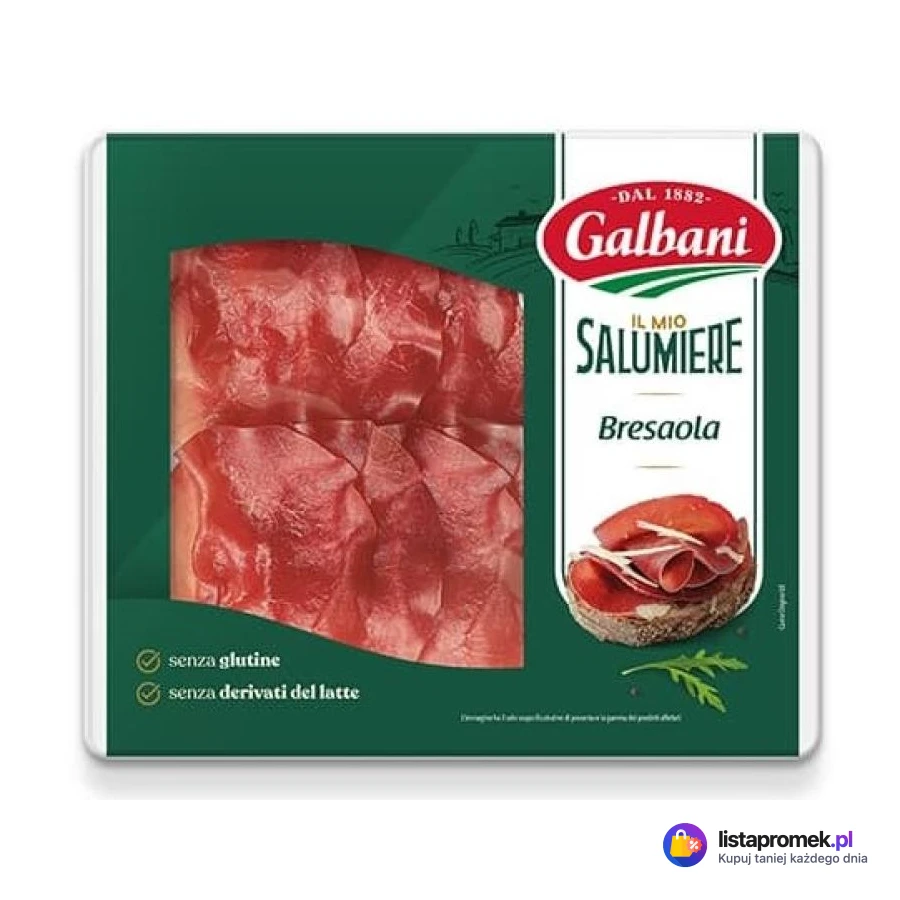 Bresaola, pancetta margetta lub coppa di Parma