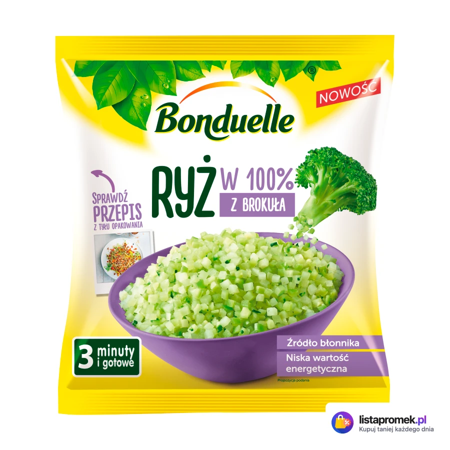 Ryż w 100% z brokuła lub z kalafiora