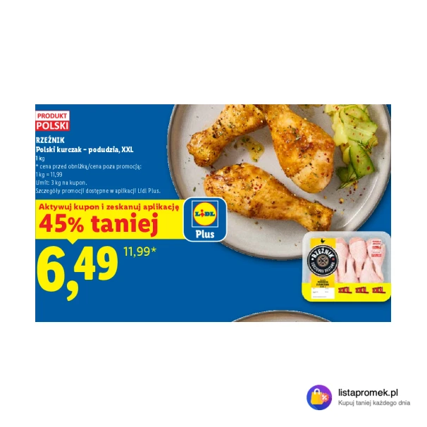 Polski kurczak – podudzia, XXL