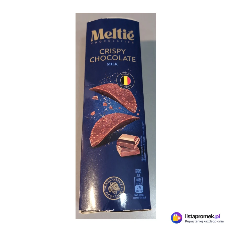 Płatki czekoladowe Meltié, różne rodzaje