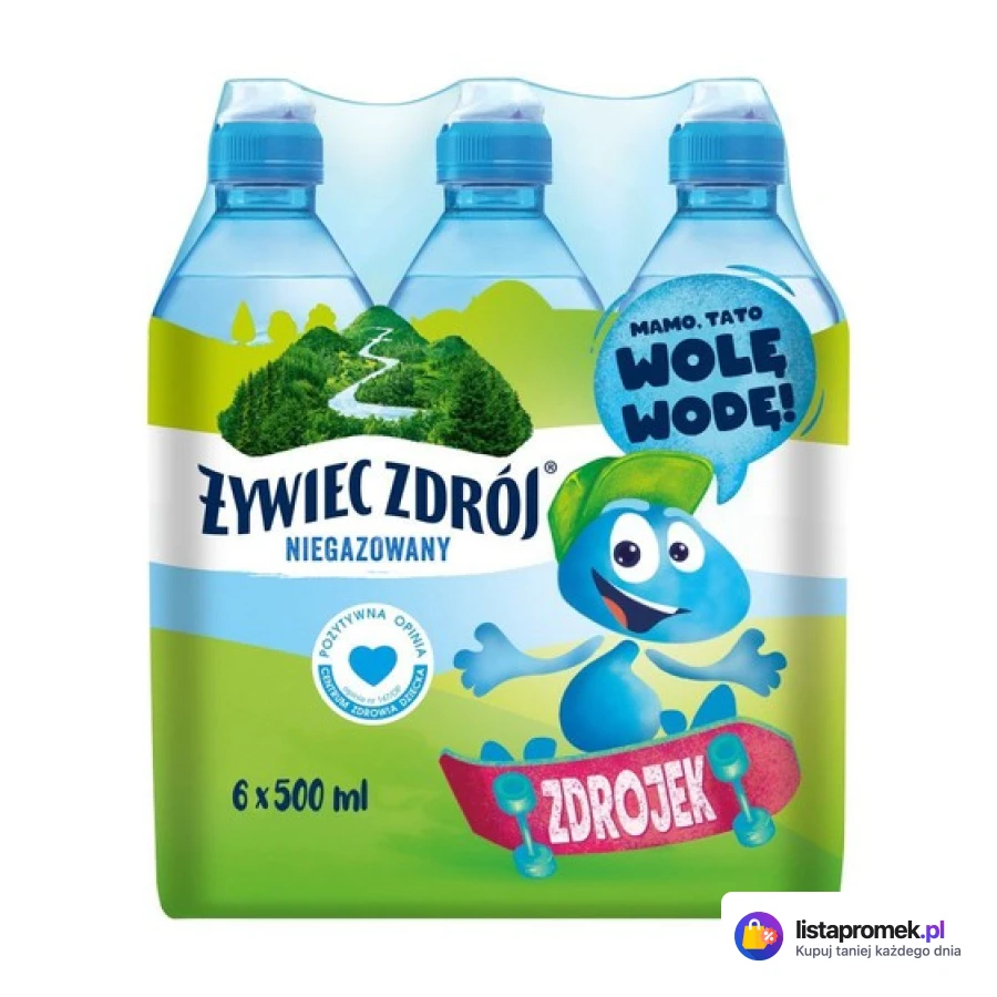 Woda niegazowana, różne rodzaje