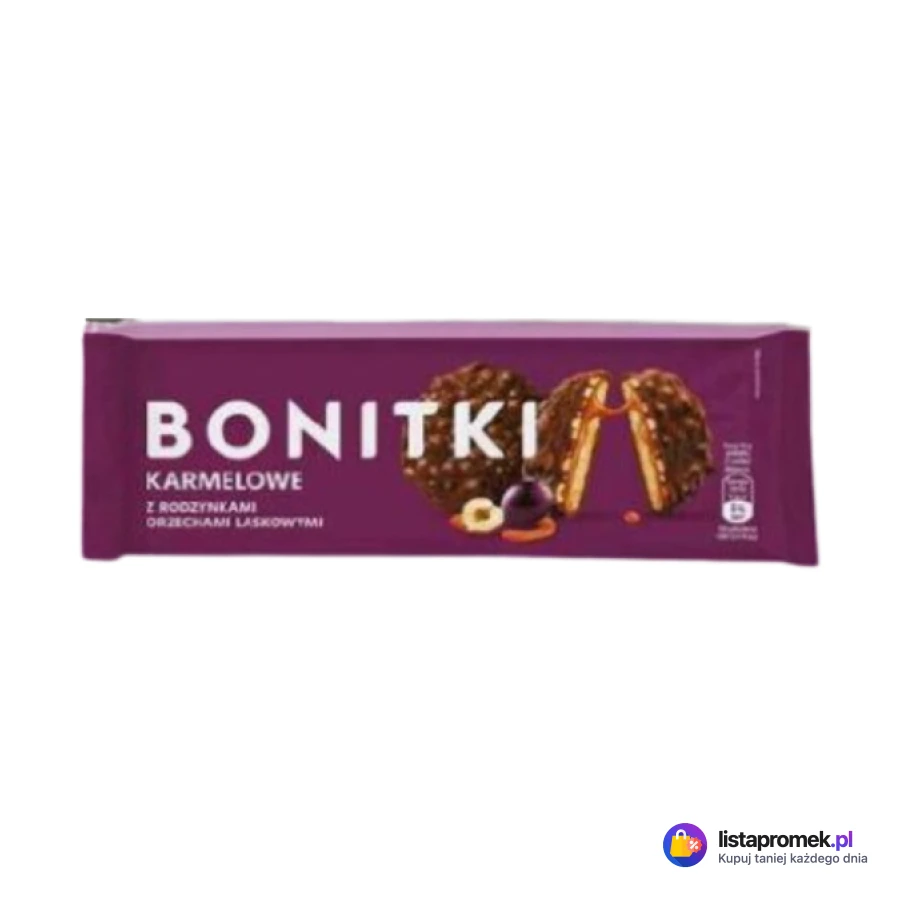 Wafle z nadzieniem karmelowym Bonitki