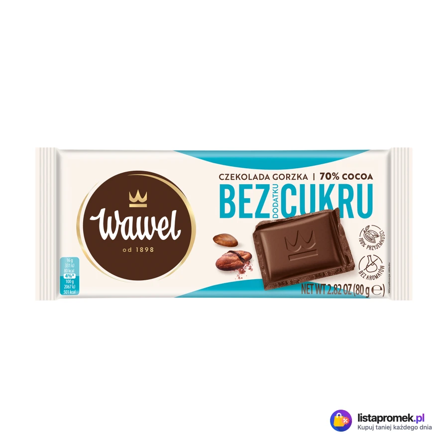 Czekolada gorzka, wybrane rodzaje