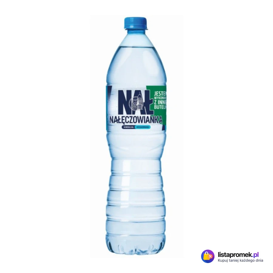 Woda mineralna niegazowana lub delikatnie gazowana