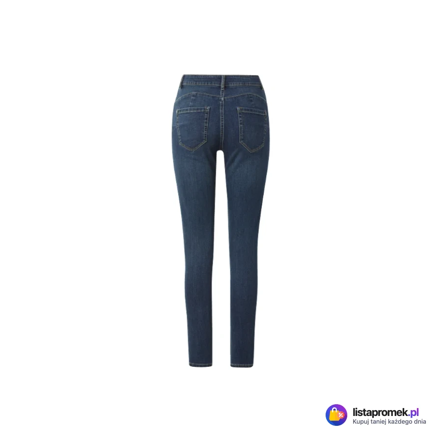 Jeansy damskie skinny fit z efektem push-up