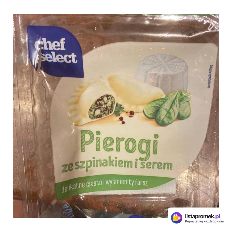 Pierogi ruskie, z serem, z mięsem, ze szpinakiem i serem lub z serem i jagodami