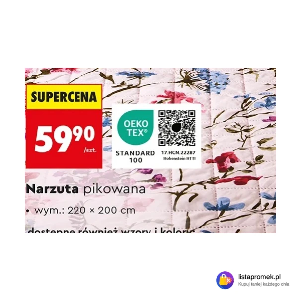 Narzuta pikowana