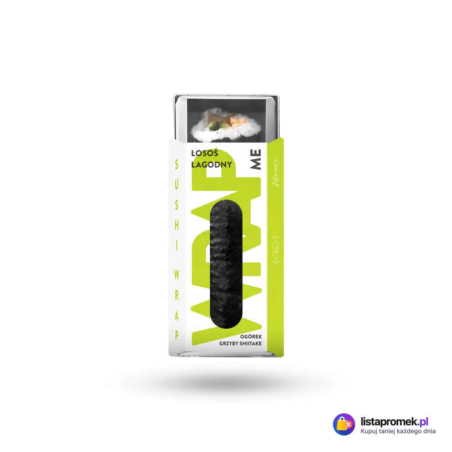 Sushi wrap, łosoś łagodny, krewetka z mango lub tuńczyk mayo