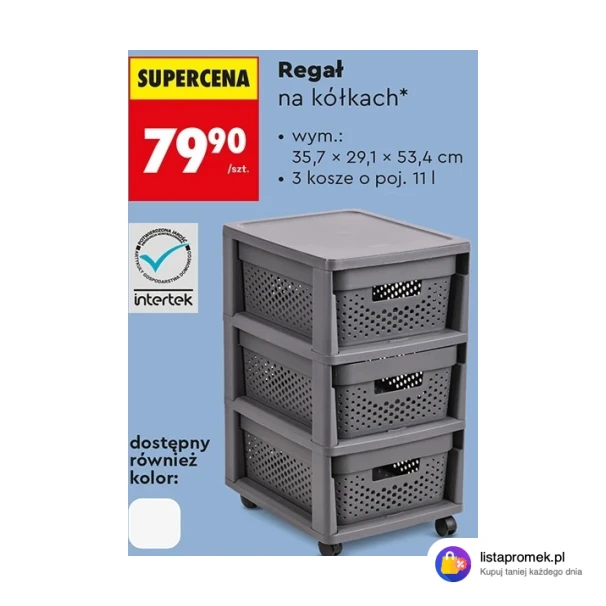 Regał na kółkach