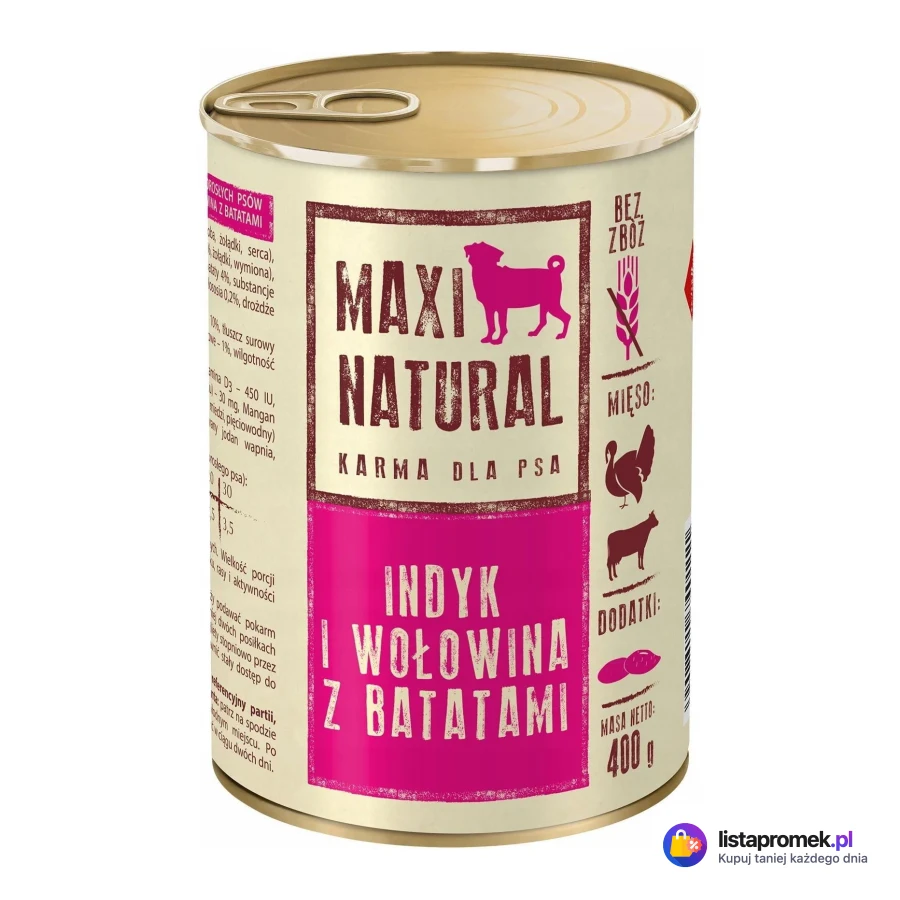 Karma dla psa Maxi Natural, 400 g