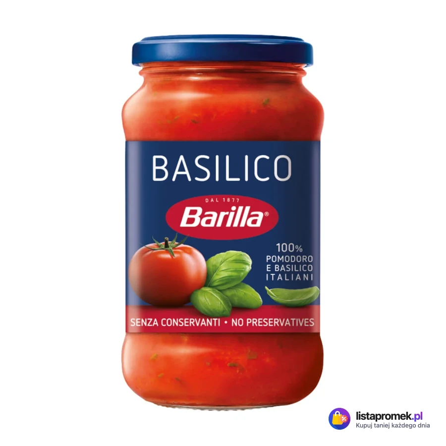 Sos pomidorowy basilico, aglio lub arrabbiata