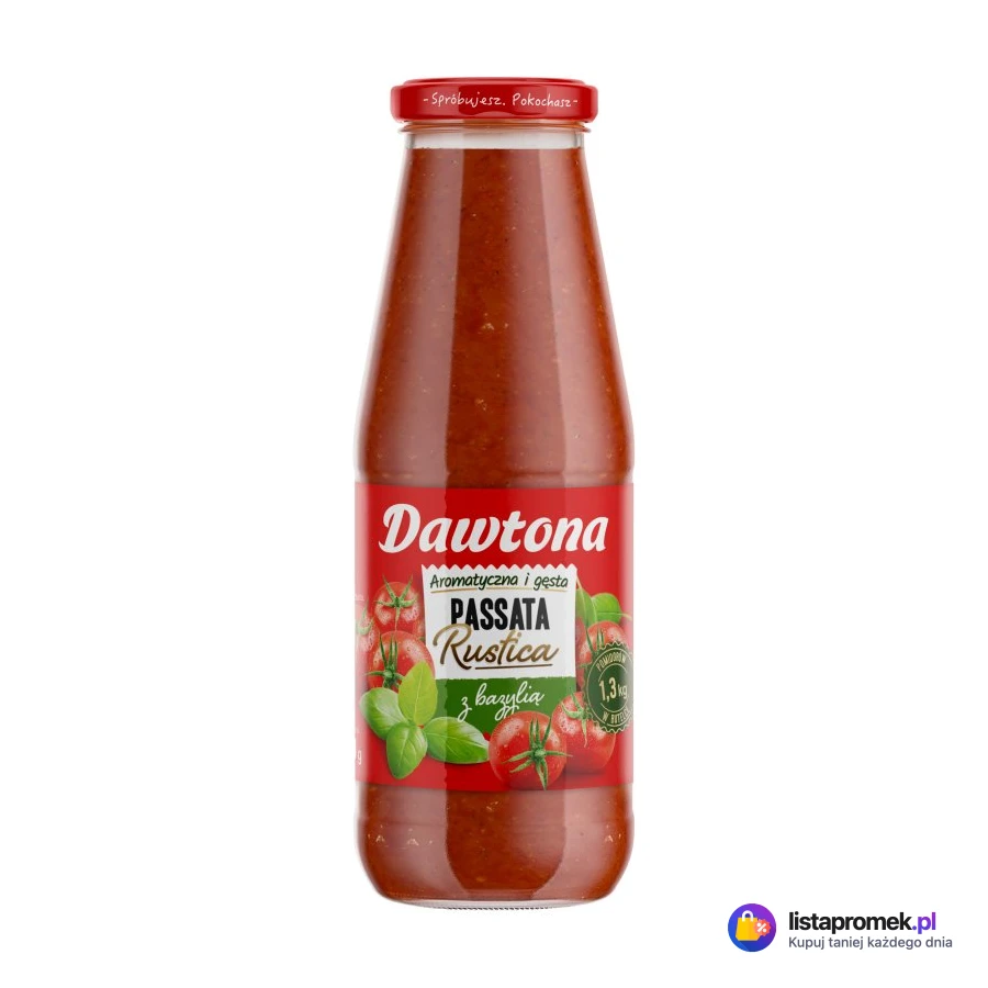 Passata Rustica klasyczna, z bazylią, z czosnkiem