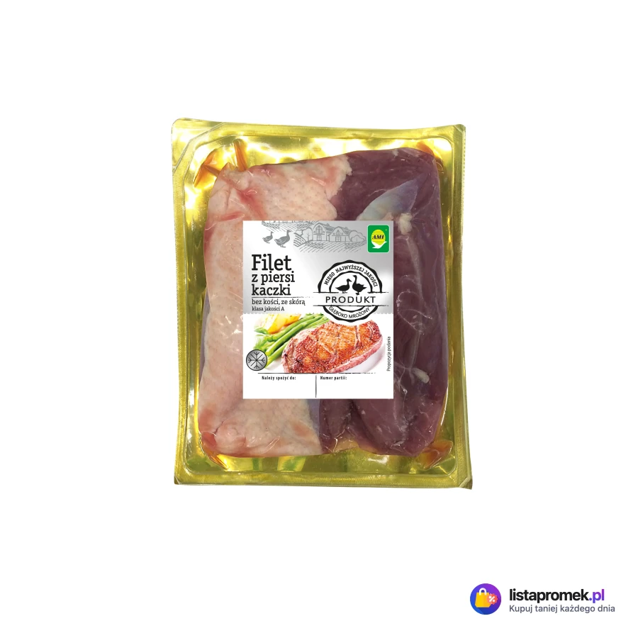 Filet z piersi kaczki bez kości, ze skórą