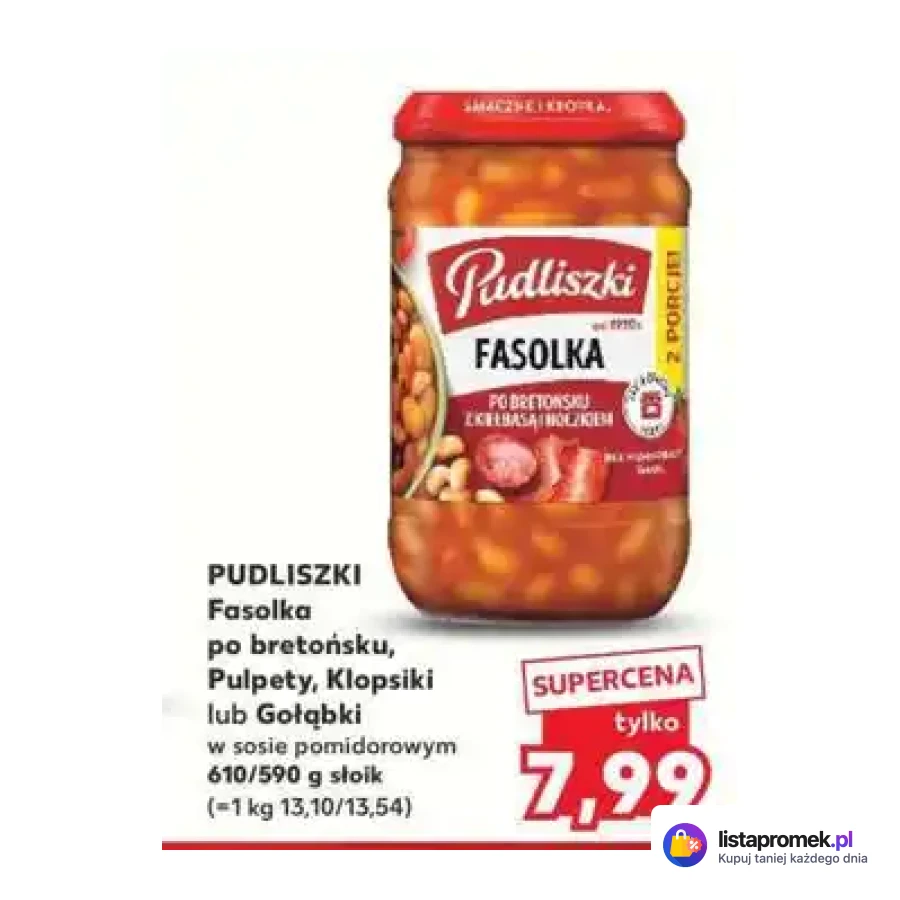 Fasolka po bretońsku, Pulpety, Klopsiki lub Gołąbki w sosie pomidorowym
