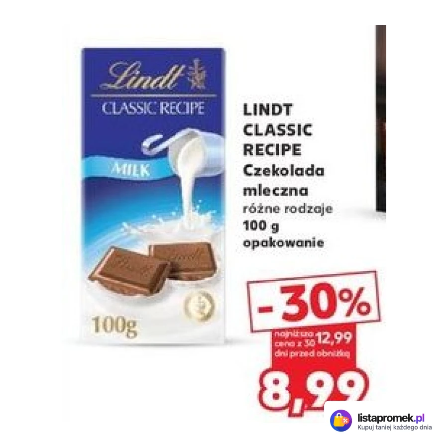 CLASSIC RECIPE Czekolada mleczna, różne rodzaje