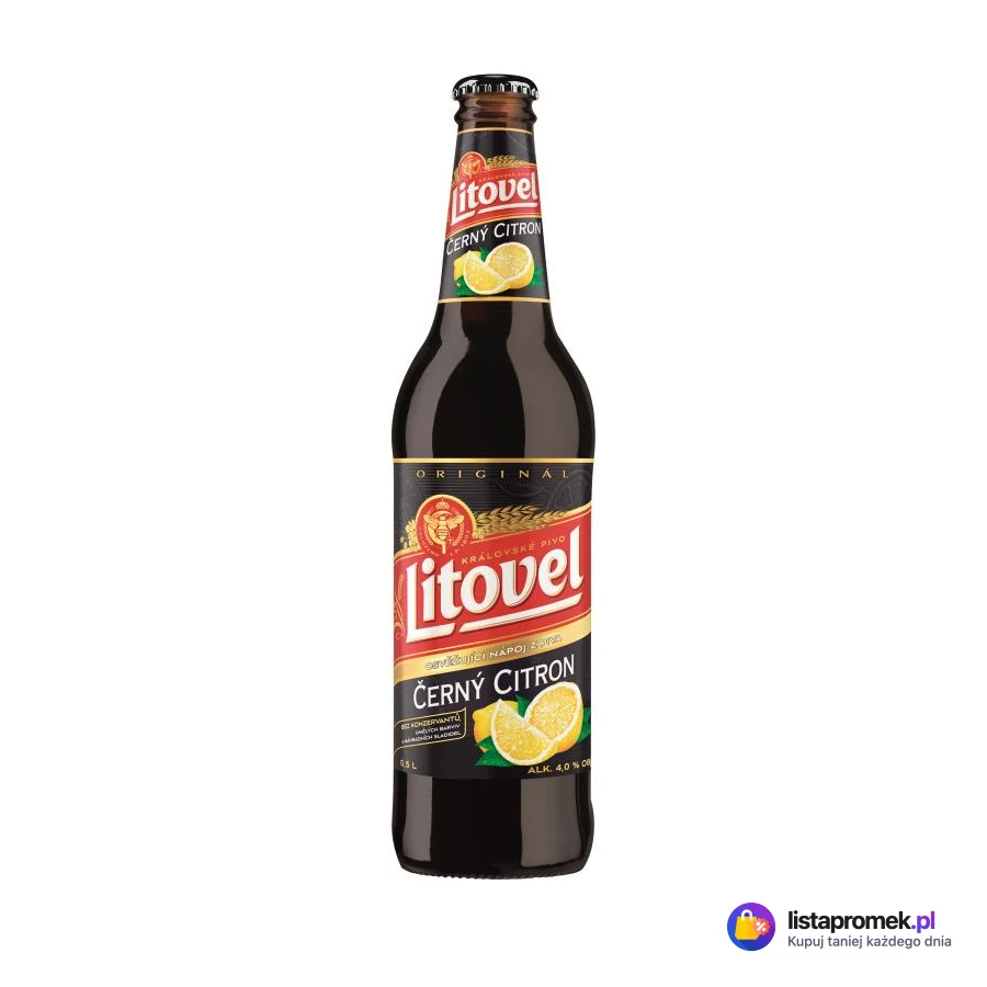 Piwo 0%, 4% alk. Černý Citron
