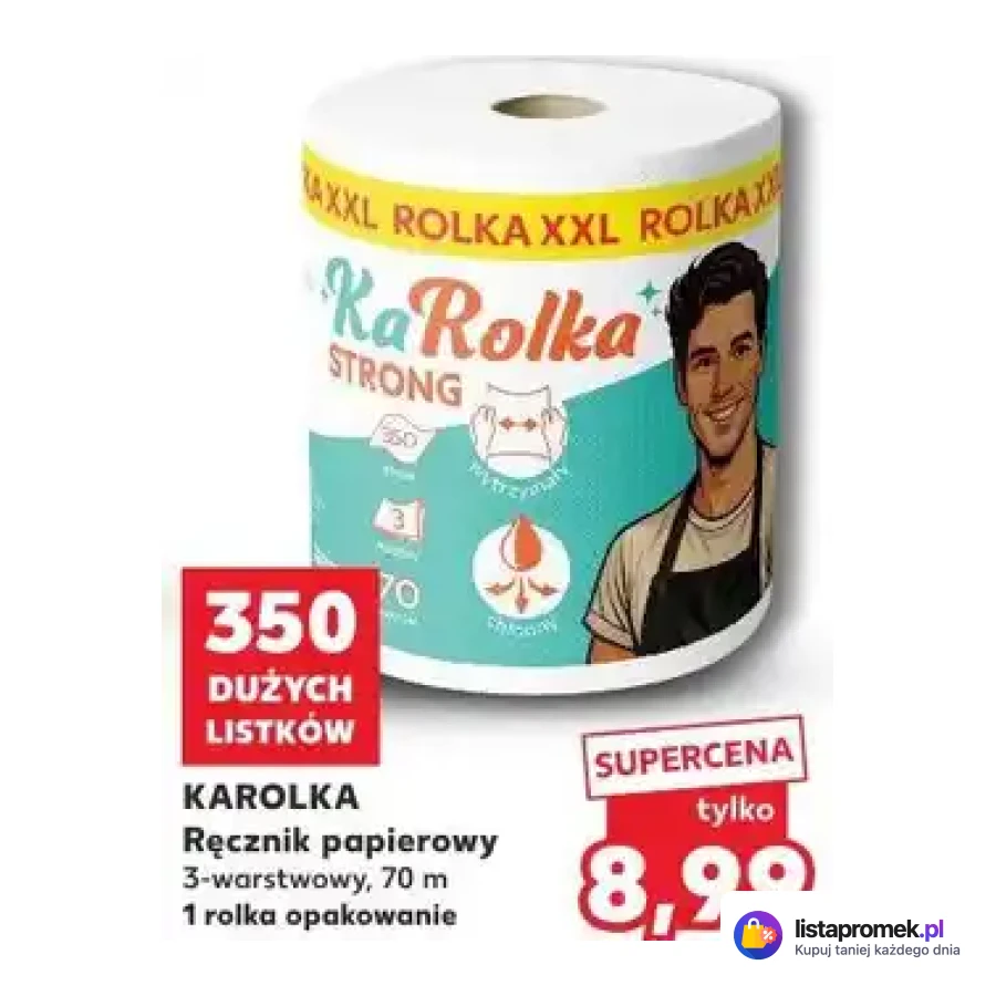 Ręcznik papierowy KAROLKA Strong 3-warstwowy