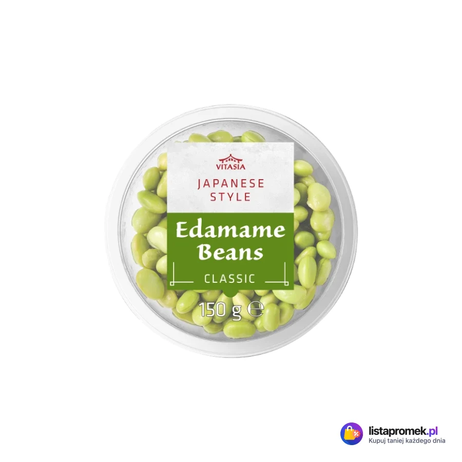 Edamame – nasiona soi, z czosnkiem i pietruszką, teriyaki, naturalne lub wasabi