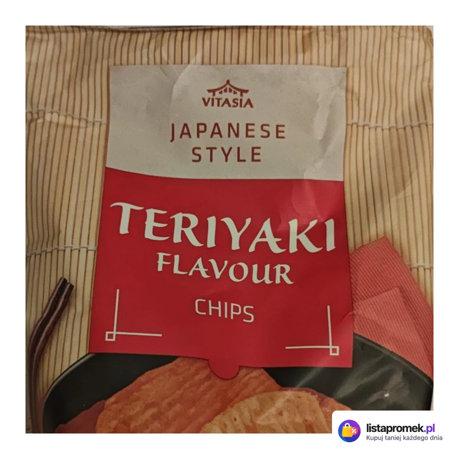 Chipsy, teriyaki lub wasabi