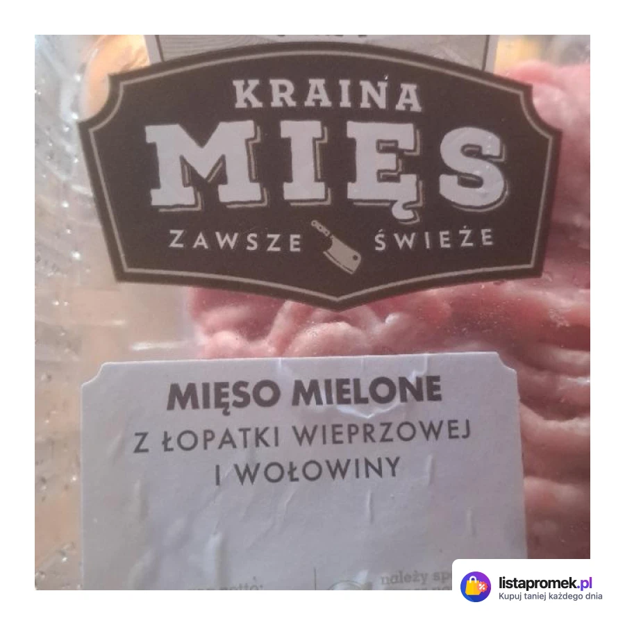 Mięso mielone z łopatki wieprzowej i wołowiny
