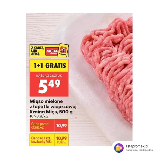 Mięso mielone z łopatki wieprzowej